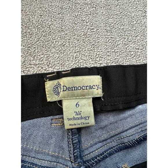 Democracy Jeans Ab Technology Skinny Ankle Dark Wash Size 6 - Picture 3 of 8